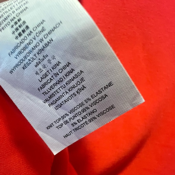 EUC Michel Kors Coral Layered Blouse - Size Large - Picture 6 of 6